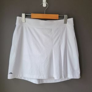 NWOT J. Lindeberg white tennis or golf skirt sport stretchy workout skort